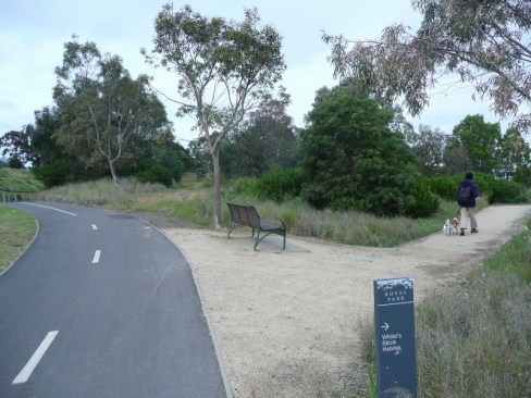 Converging path and track