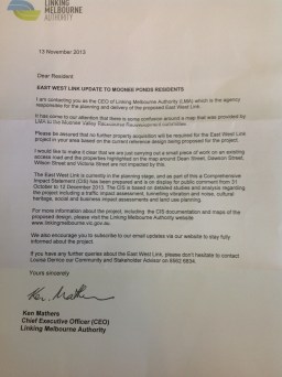 LMA letter