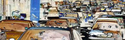 Artistic photo of traffic jam