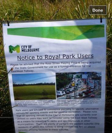 Spoof Notice at Ross STraw